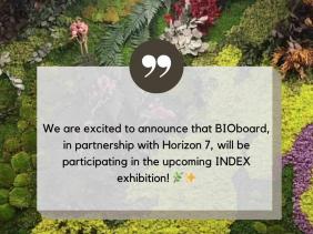 BIOboard will participate at the Index Show from 4 - 6th June at DWTC Dubai