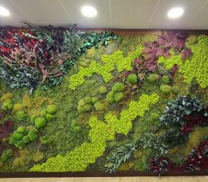 Зелена стена в бензиностанция Лукойл